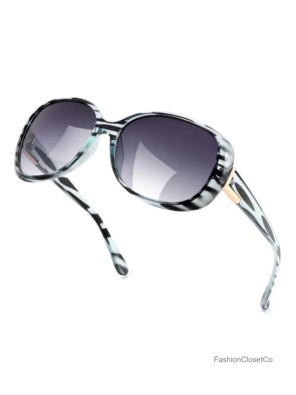 Vintage Oversized Square Sunglasses UV400 Protection Retro Lightweight